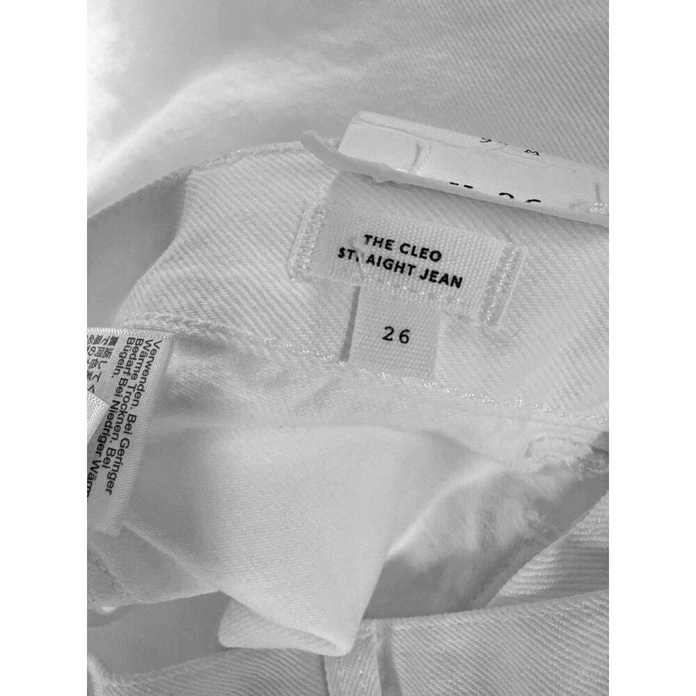 Madewell The Cleo Straight Jean~Size 26~White High Rise Patch Pocket NWT L5 25 - Picture 11 of 12